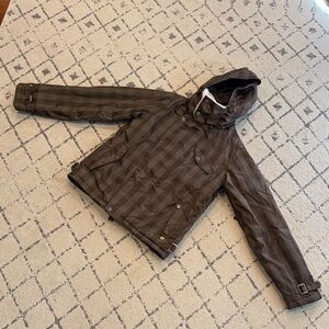 Burton Women’s Brown Checkered  snowboard/ski coat